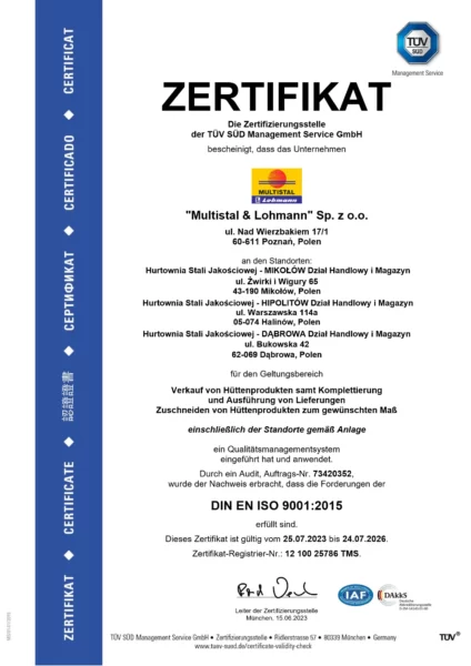 ISO 9001:2015 DE1