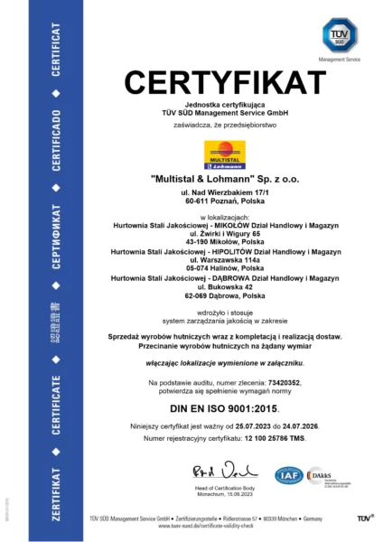 ISO 9001:2015 PL1